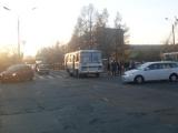 Водитель автобуса устроил ДТП в центре Абакана