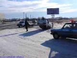 В Хакасии водитель опрокинул авто, уходя от столкновения