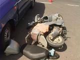 В Абакане мопед попал под колеса внедорожника
